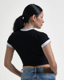Crop Top Negro Built Diferent