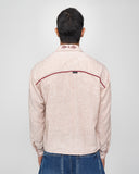 Camisa Boxy Contrast Beige