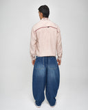 Camisa Boxy Contrast Beige