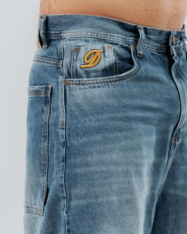 Bermuda Jorts Azul Estilo 90s