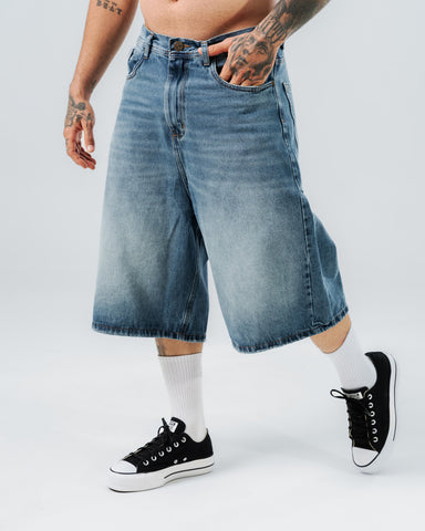 Bermuda Jorts Azul Estilo 90s