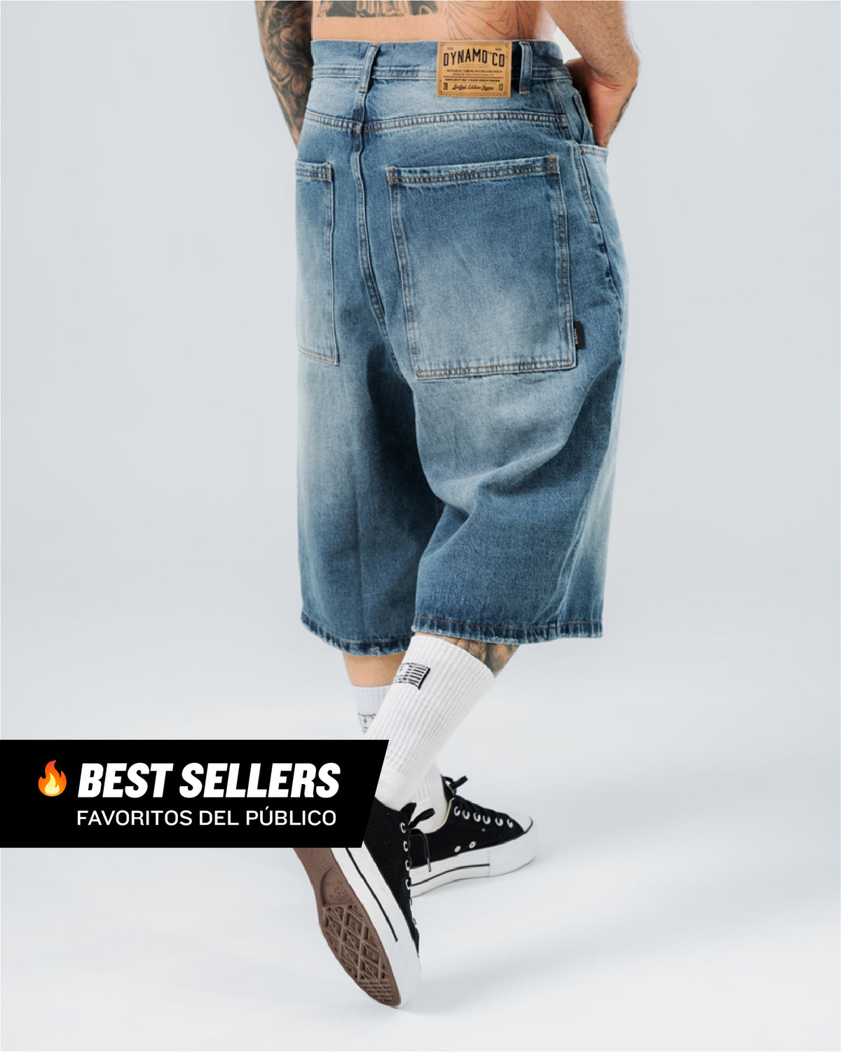 Bermuda Jorts Azul Estilo 90s