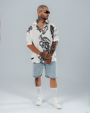 Camisa Para Hombre Oversize Chicano