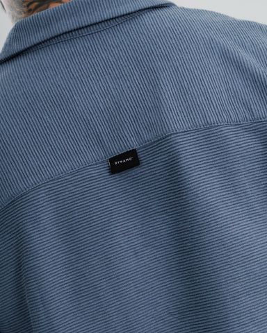 Camisa Regular Texturizada Blue Mist