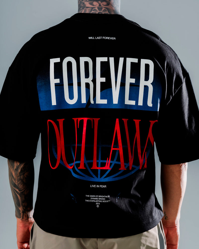 Camiseta Boxy Fit Forever Outlaws