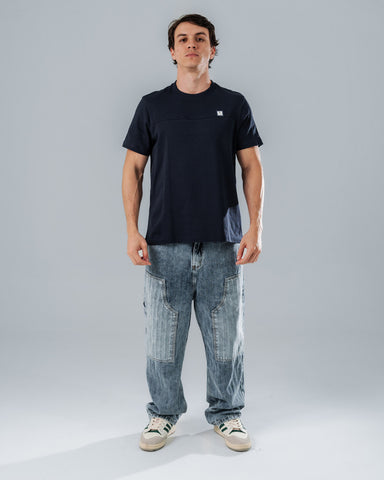Camiseta Para Hombre Regular Azul Navy Dynamo