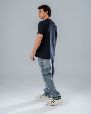 Camiseta Para Hombre Regular Azul Navy Dynamo