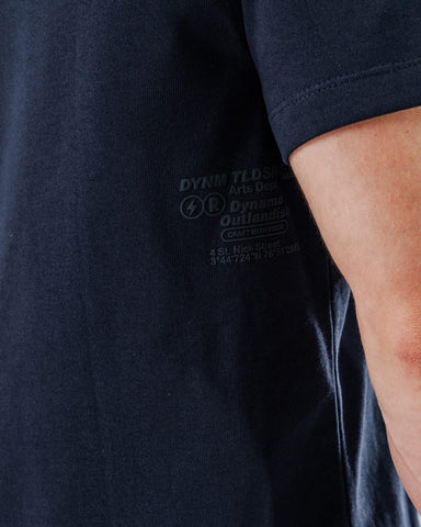 Camiseta Para Hombre Regular Azul Navy Dynamo