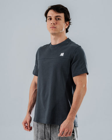 Camiseta Para Hombre Regular Gris Azul Dynamo