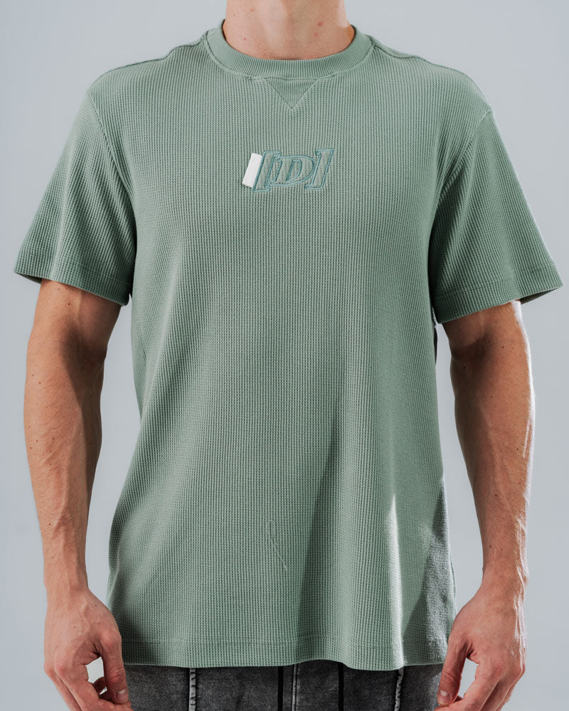 Camiseta Regular Para Hombre Verde Con Bordado D