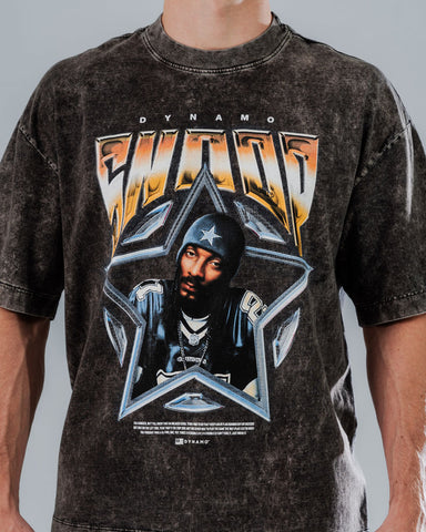 Camiseta Acid Wash Raw Stains