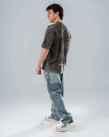 Camiseta Acid Wash Raw Stains