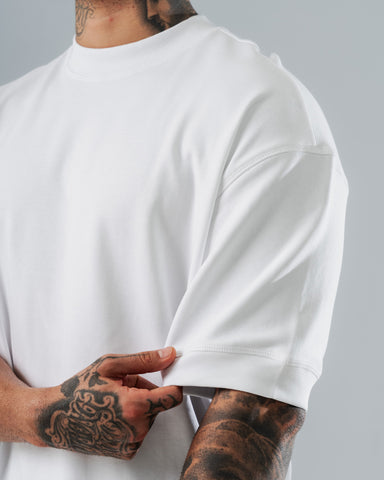 Camiseta Básica Oversize Blanca - 270 Gramos