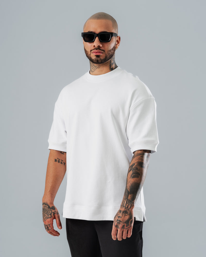 Camiseta Básica Oversize Blanca - 270 Gramos