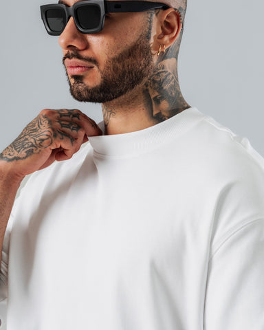 Duo Pack Camisetas Oversize Básicas Neutro Essential - 270g