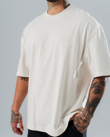 Camiseta Básica Oversize Ivory