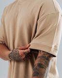 Camiseta Básica Oversize Taupé - 300 Gramos