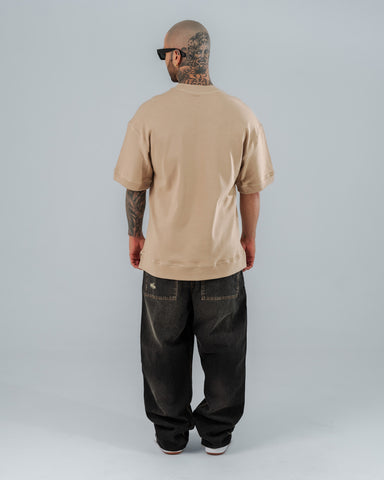 Camiseta Básica Oversize Taupé - 270 Gramos