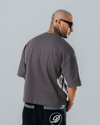 Camiseta Boxi Fit Básica Gris cemento
