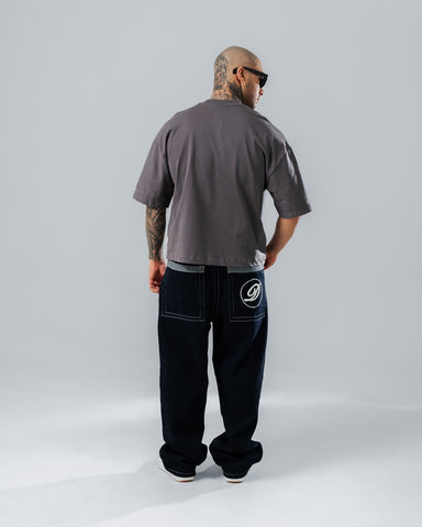 Camiseta Boxi Fit Básica Gris cemento