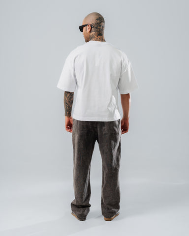 Camiseta Boxy Fit Básica Blanca