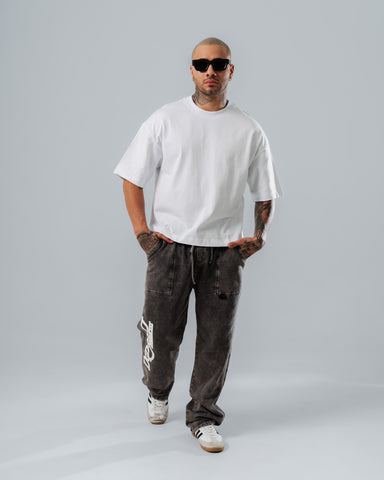 Camiseta Boxy Fit Básica Blanca