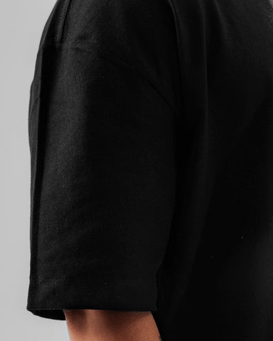 Camiseta Boxy Fit Básica Negro