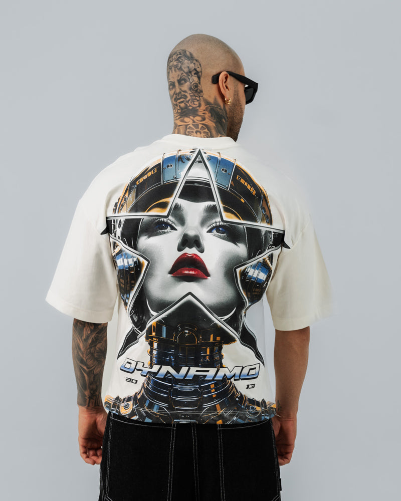 Camiseta Boxy Fit Cyborg Star Mech
