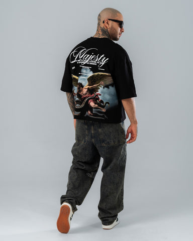 Camiseta Boxy Fit Majestic Ángel