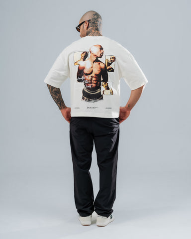 Camiseta Boxy Fit Natural 2 Pac