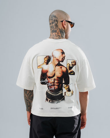 Camiseta Boxy Fit Natural 2 Pac