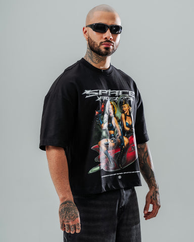 Camiseta Boxy Fit Space Riders