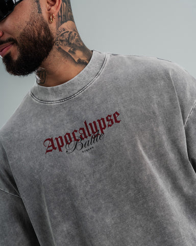 Camiseta Oversize Acid Wash Apocalypse