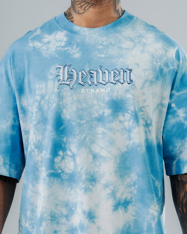 Camiseta Oversize Acid Wash Heaven Blue