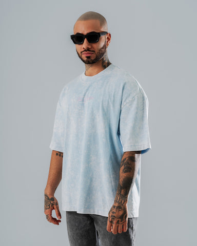 Camiseta Oversize Acid Wash Retro Icons