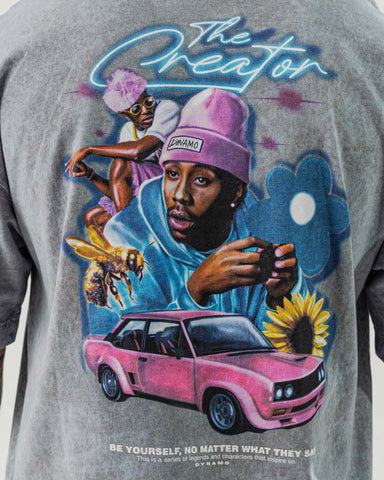 Camiseta Oversize Acid Wash The Creator