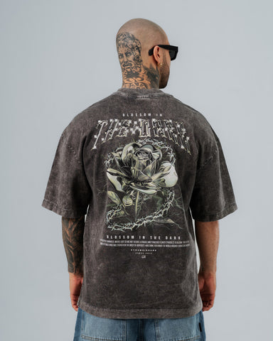 Camiseta Oversize Acid Wash The Dark