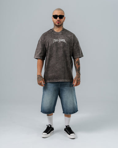 Camiseta Oversize Acid Wash The Dark