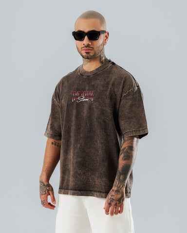 Camiseta Oversize Acid Wash The Rolling Stones