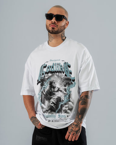 Camiseta Oversize Blanca Godlike