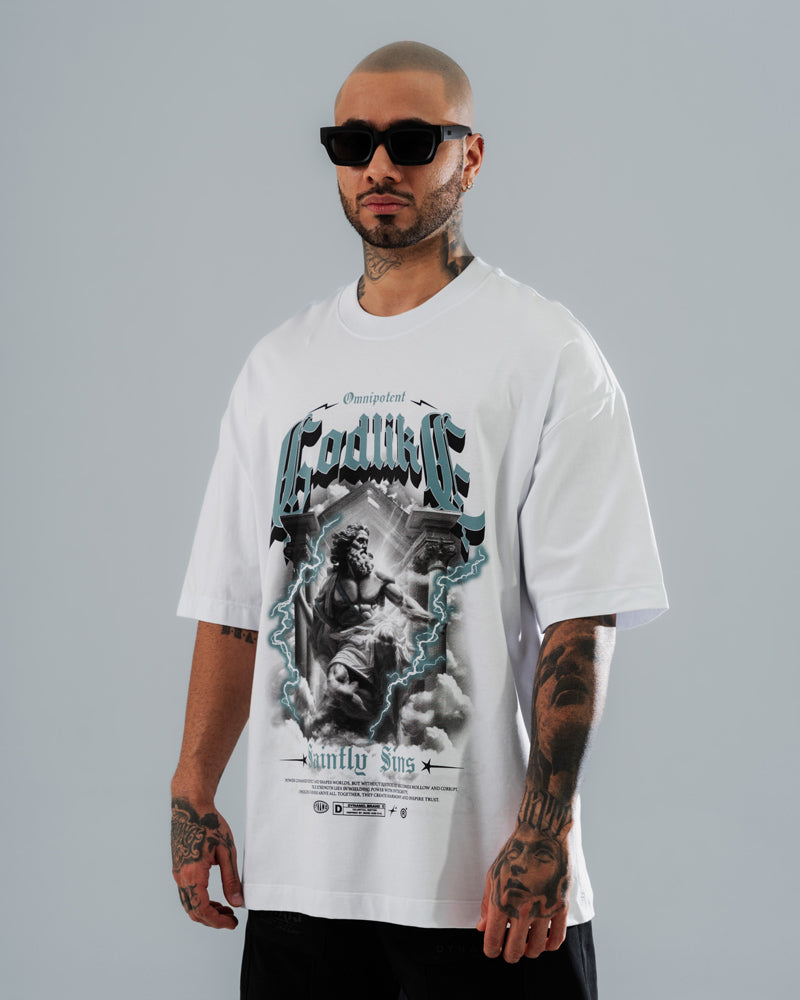 Camiseta Oversize Blanca Godlike