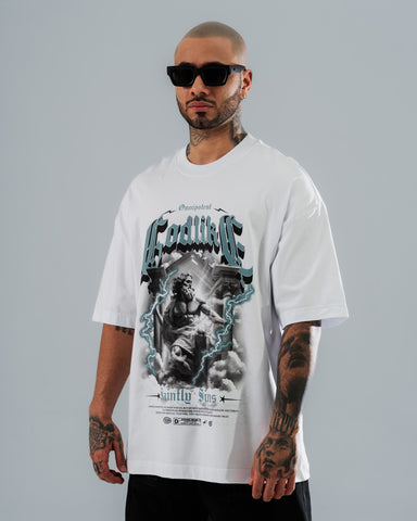 Camiseta Oversize Blanca Godlike