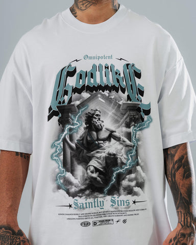 Camiseta Oversize Blanca Godlike