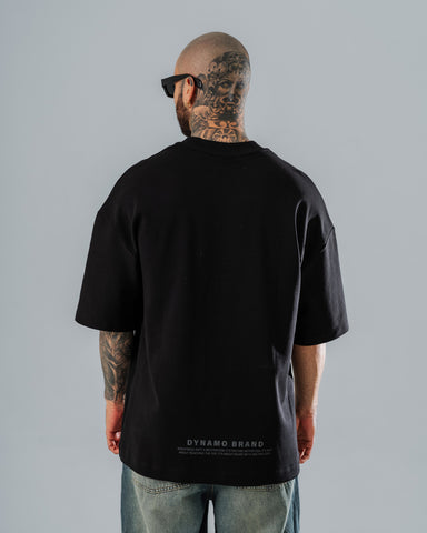 Camiseta Oversize DB13 Negro con Bordado