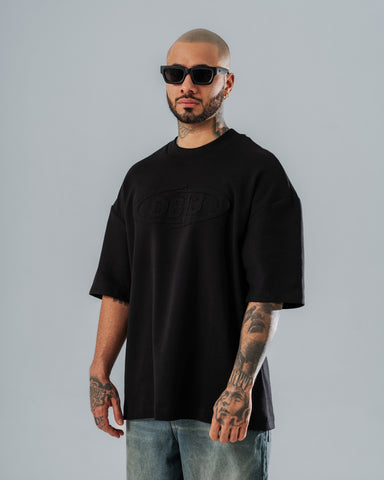 Camiseta Oversize DB13 Negro con Bordado