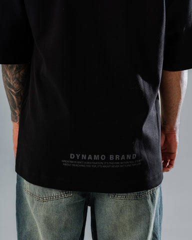 Camiseta Oversize DB13 Negro con Bordado