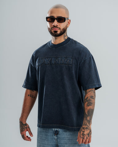 Camiseta Oversize DYNM Washed Blue
