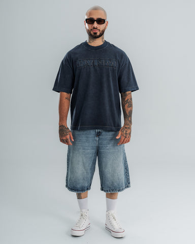Camiseta Oversize DYNM Washed Blue