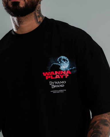 Camiseta Oversize Horror Night