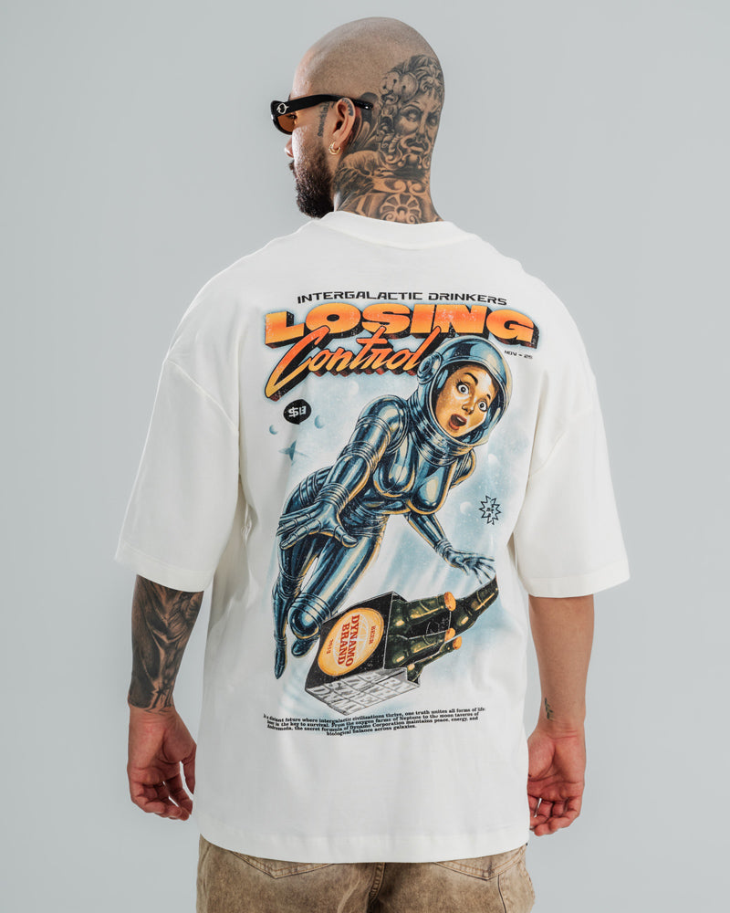 Camiseta Oversize Crema Losig Control